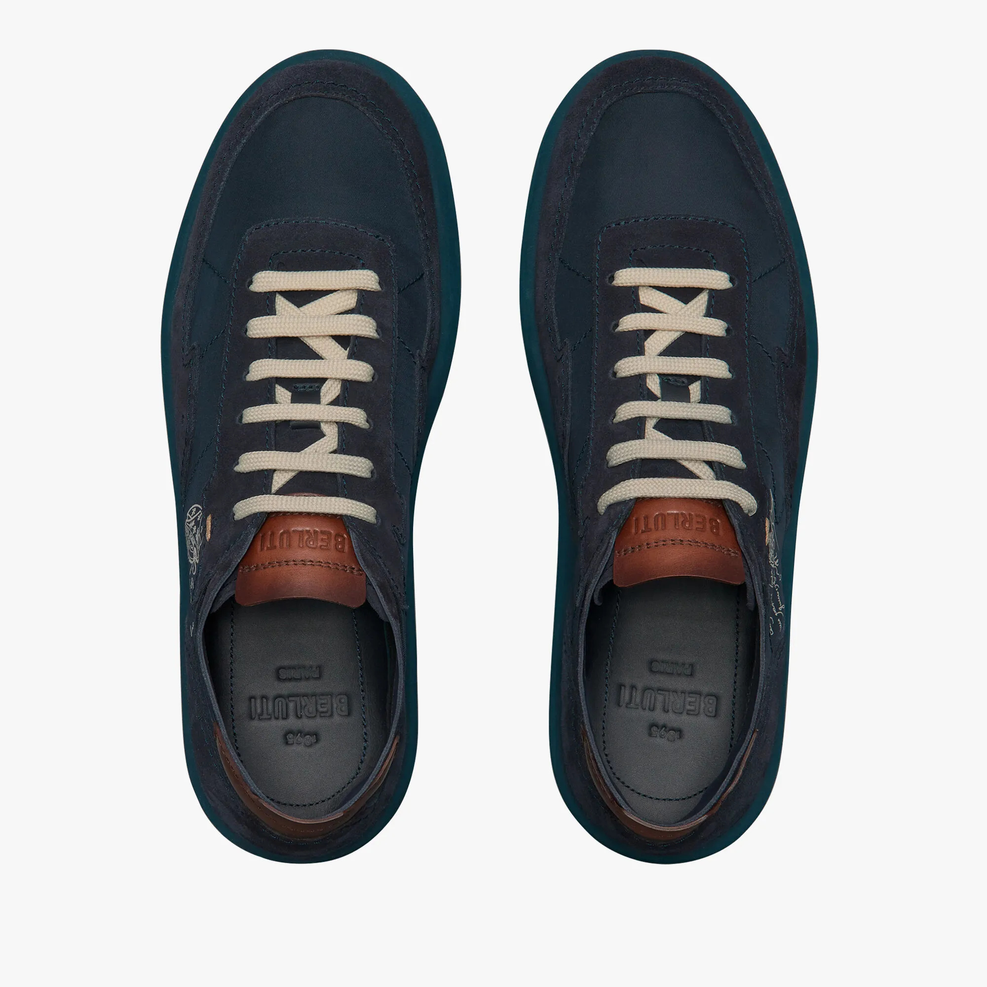 Light Track Suede Calf Leather and Nylon Sneaker