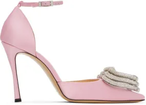 MACH & MACH Pink Triple Heart 110 Heels