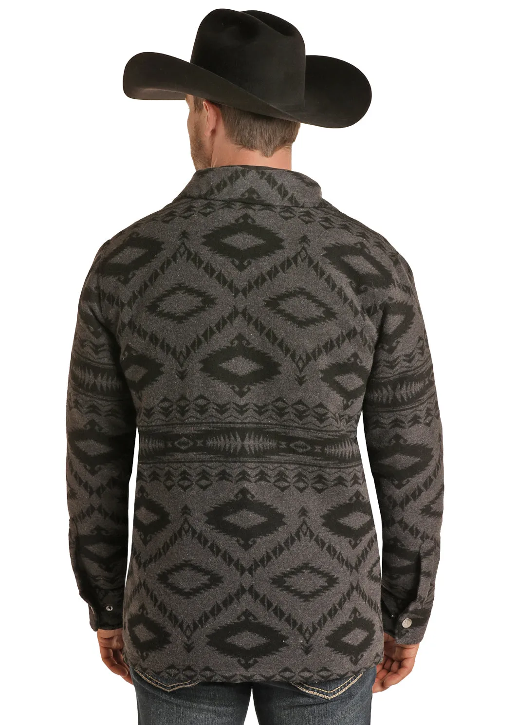 Men's Powder River Border Commander Wool Jacket #PRMO92RZZ9