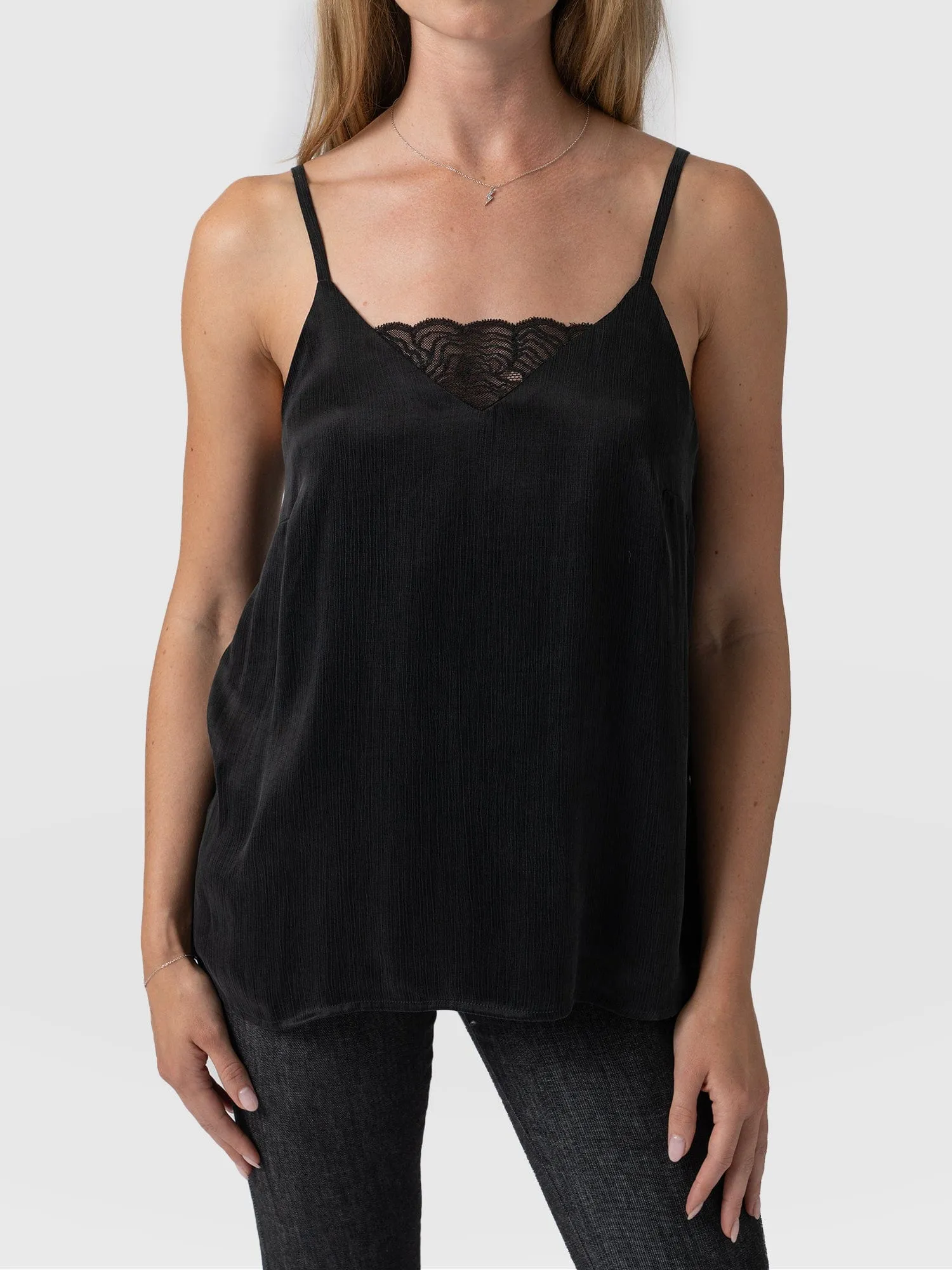 Mia Lace Cami - Black