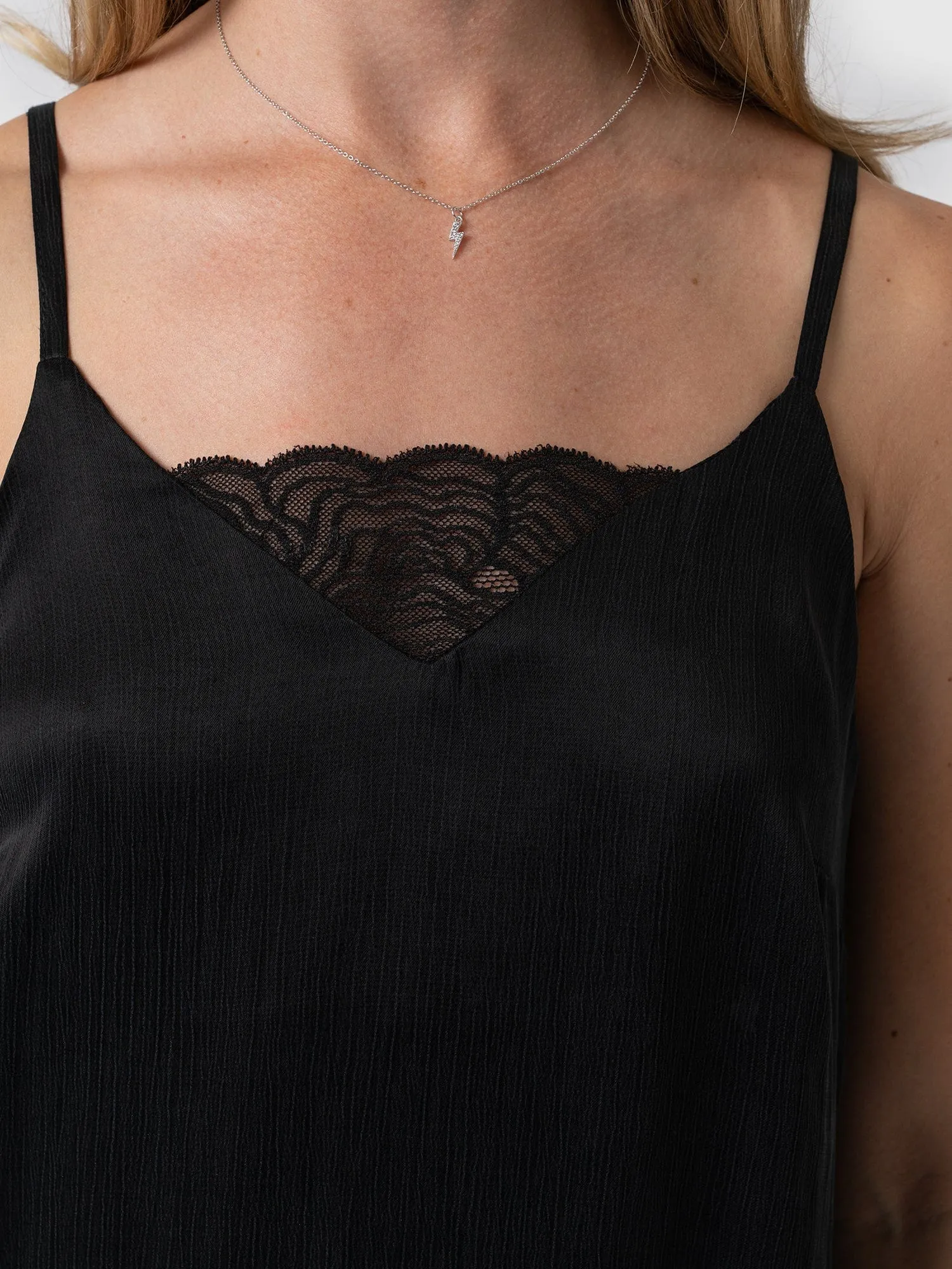 Mia Lace Cami - Black