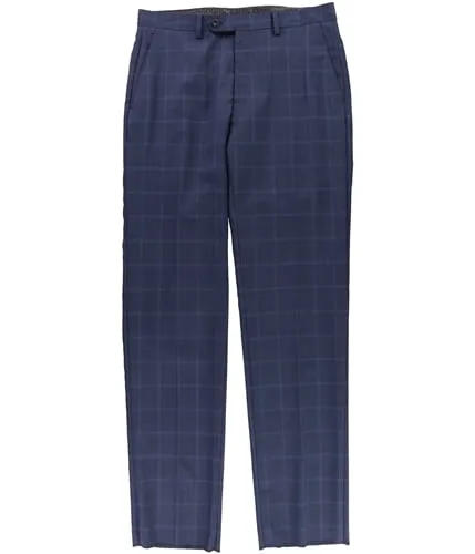 Michael Kors Mens Double Windowpane Dress Pants Slacks