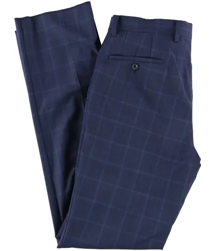 Michael Kors Mens Double Windowpane Dress Pants Slacks