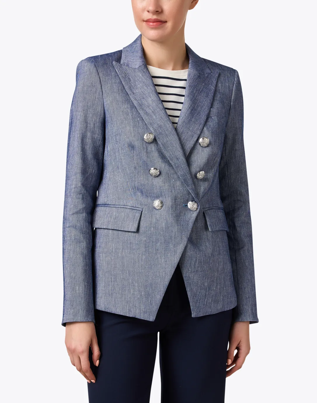 Miller Blue Linen Dickey Jacket