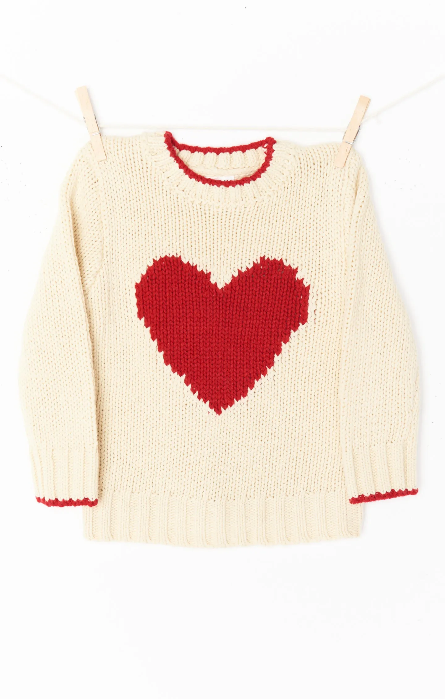 Mini Sweetheart Sweater ~ Heart Knit