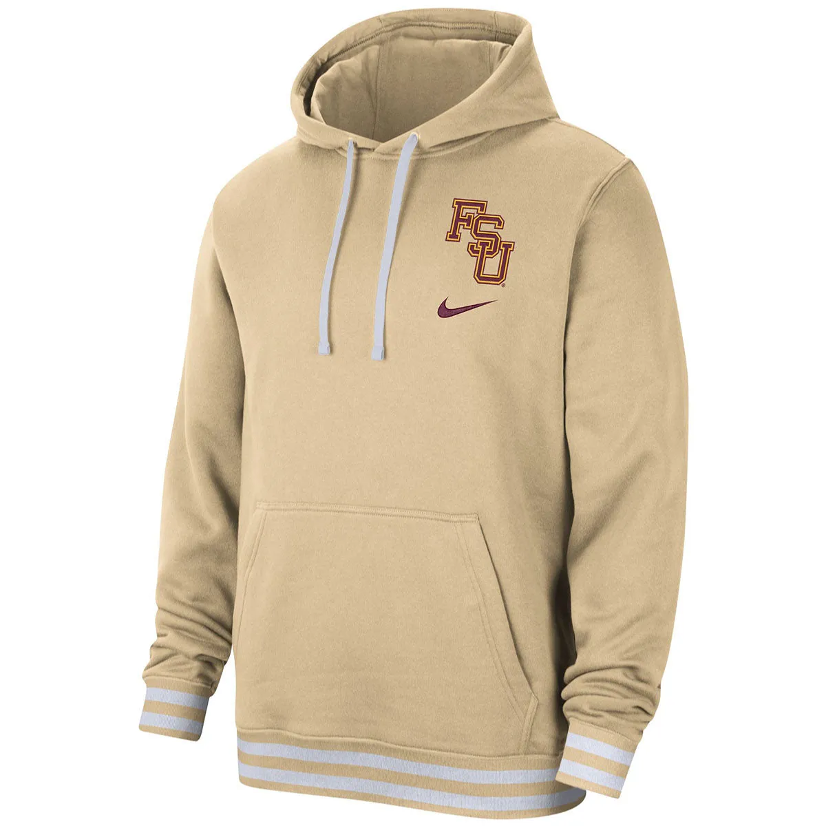 Nike Men's Vault Stacked FSU Retro Fleece Hood - Sesame