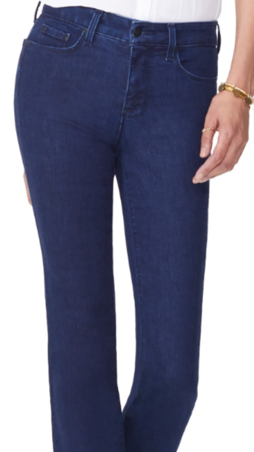 NYDJ Marilyn straight jeans (mid-rise, zip) 7 washes