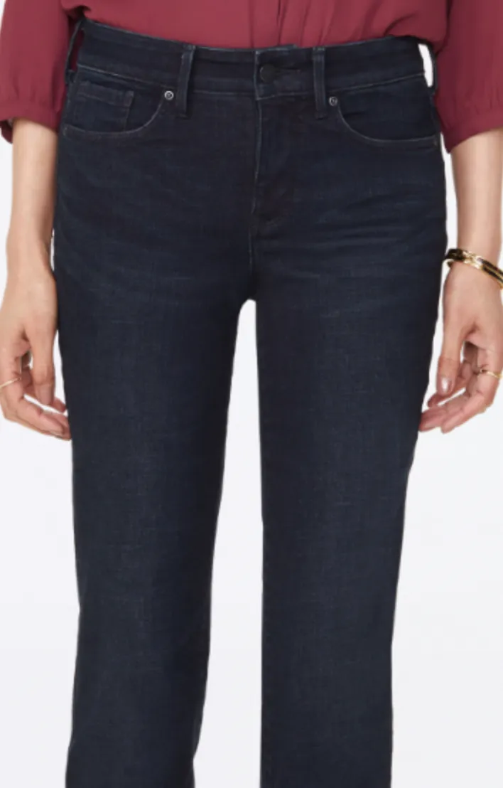 NYDJ Marilyn straight jeans (mid-rise, zip) 7 washes