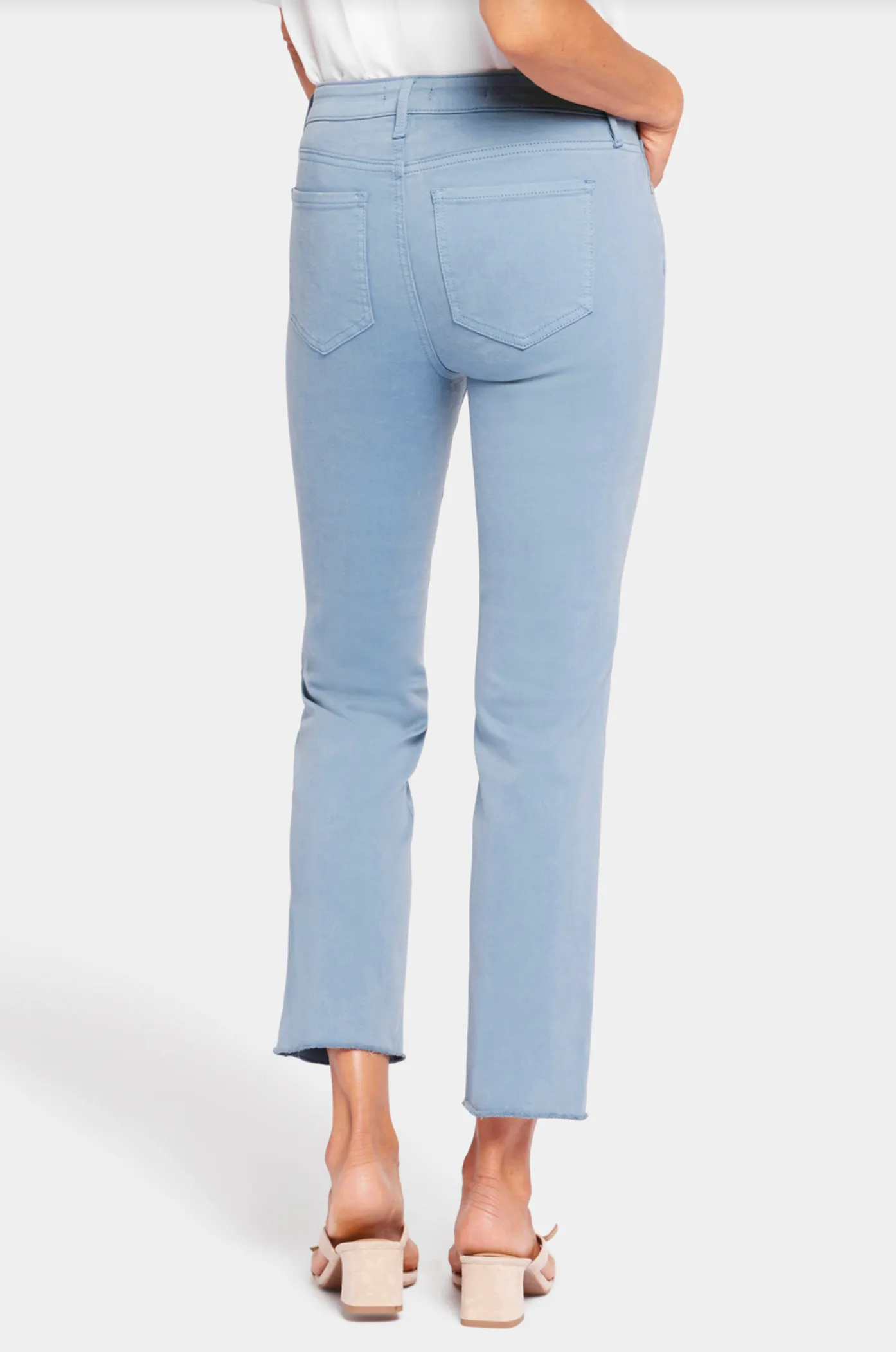 NYDJ Sheri slim ankle jeans, frayed hem