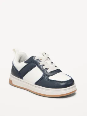 Old Navy Faux-Leather Lace-Up Sneakers for Toddler Boys