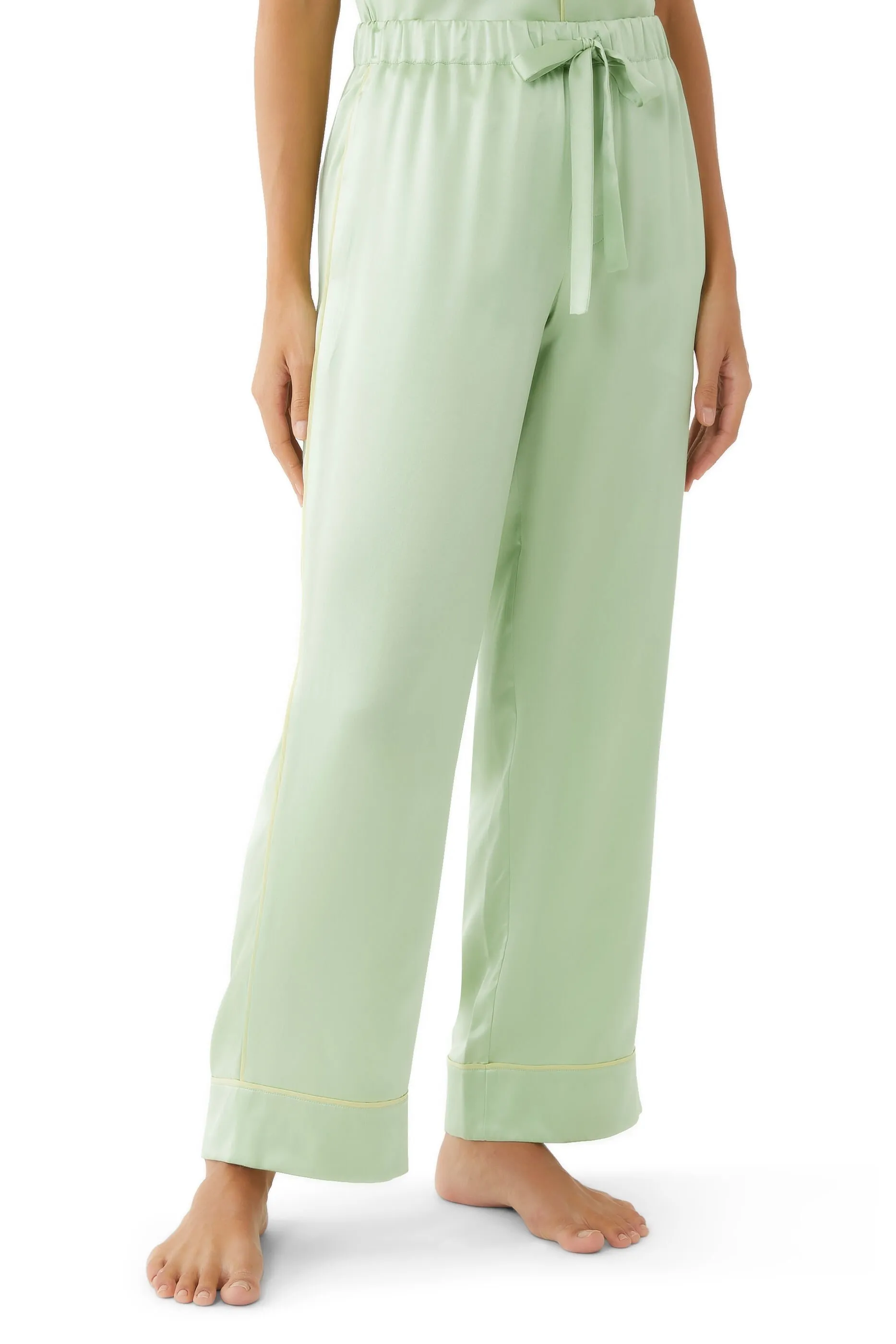 Olivia Von Halle Yves Silk Satin Pajamas