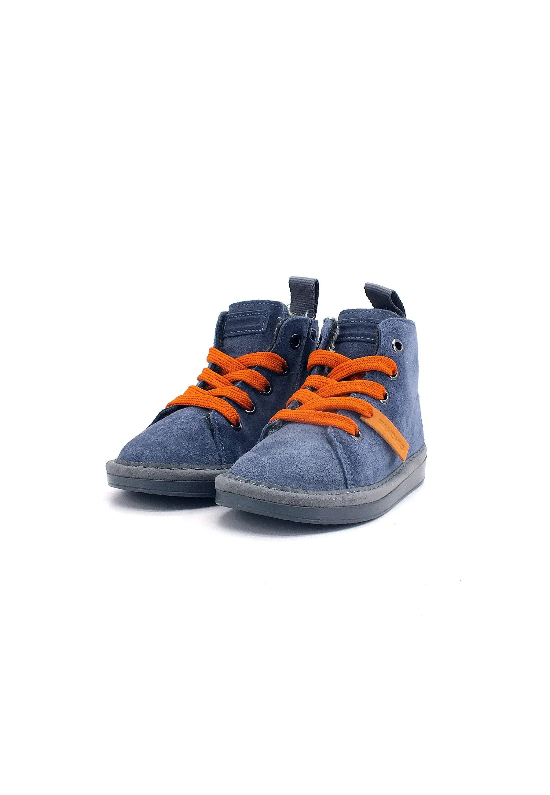 PAN CHIC Ankle Boot Sneaker Pelo Bimbo Dark Blue Burnt Orange P01B1400200006