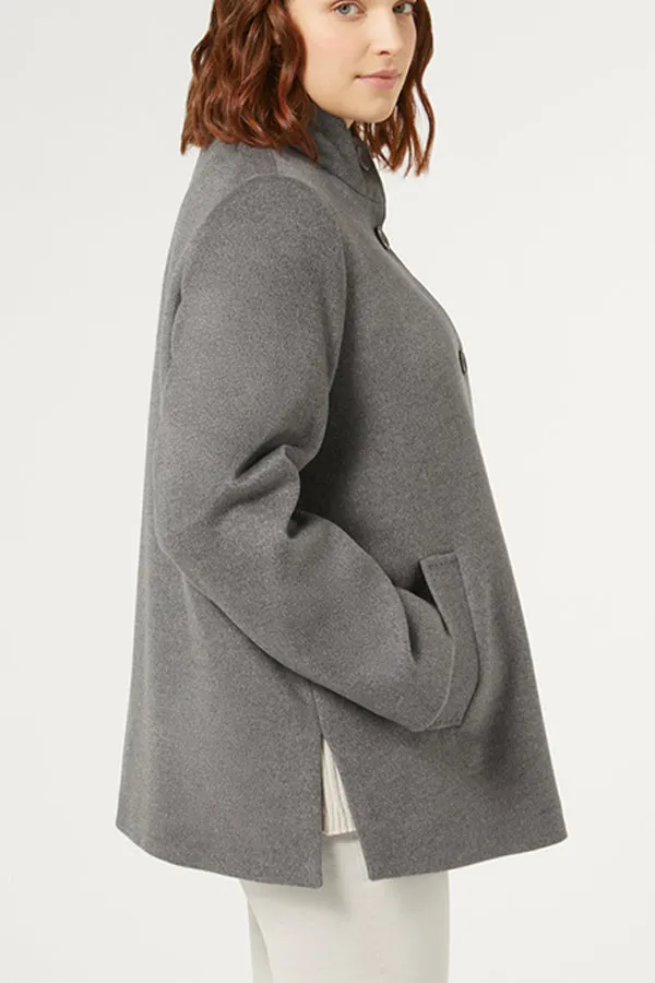 Persona (by Marina Rinaldi) SCENICO GREY WOOL DRAP COAT