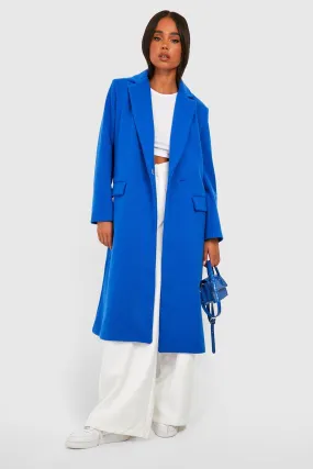 Petite Premium Wool Look Longline Coat