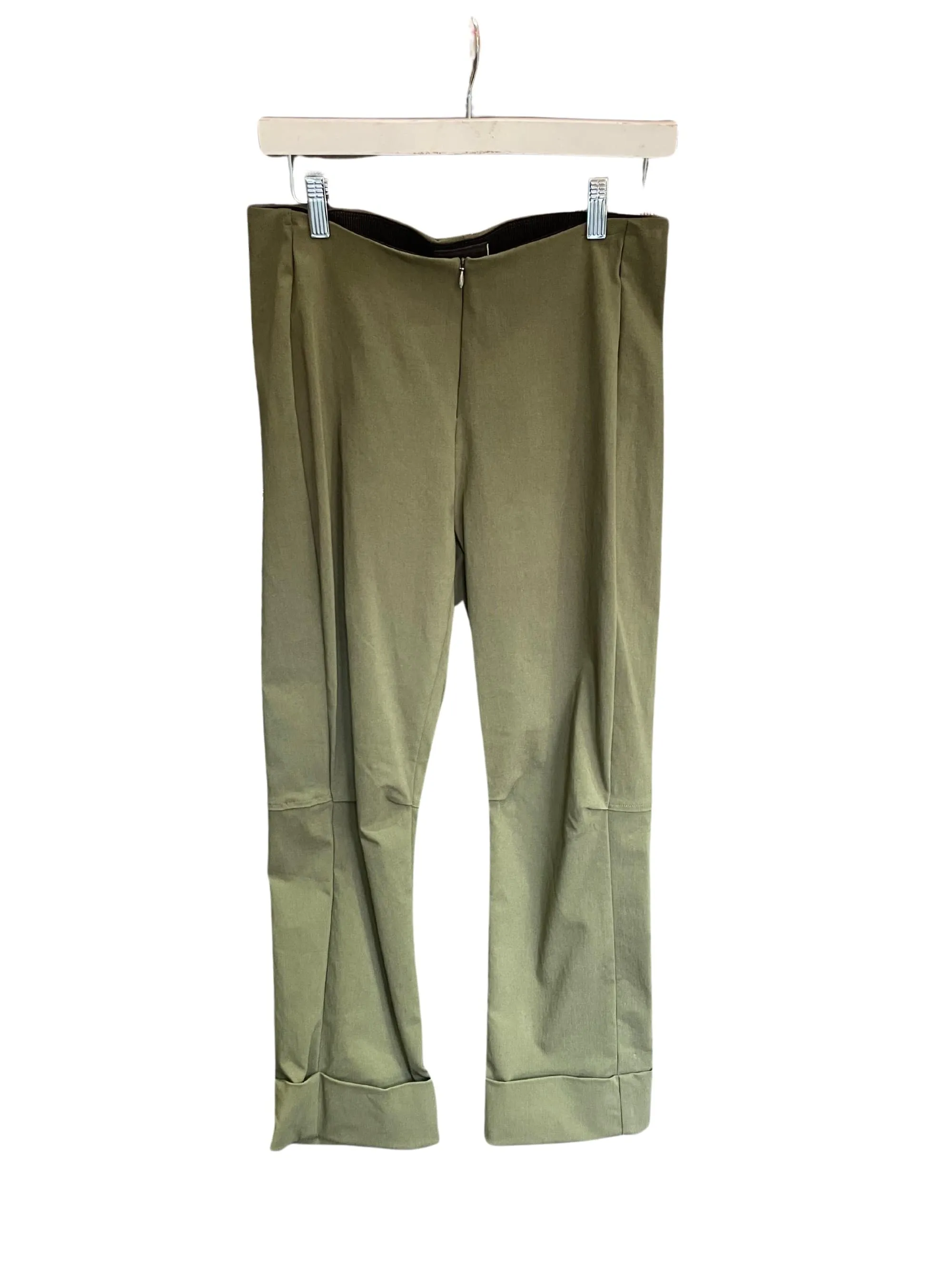 Porto Structured Pant in Olive Green