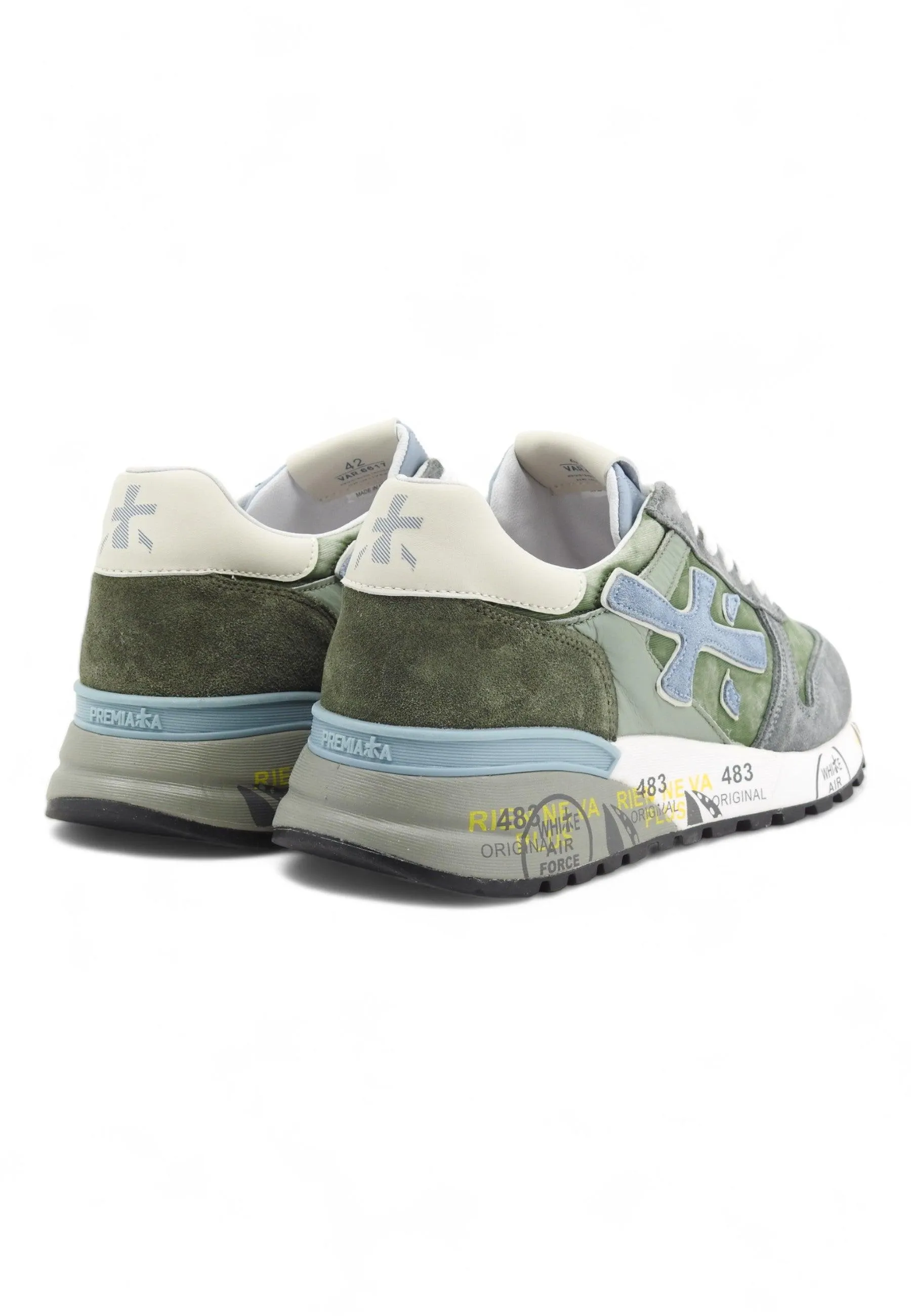 PREMIATA Sneaker Uomo Verde Grigio MICK-6617