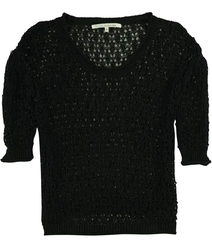 Rachel Roy Womens Crochet Knit Sweater