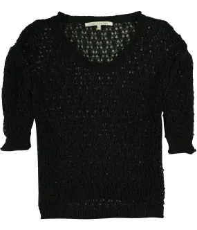 Rachel Roy Womens Crochet Knit Sweater