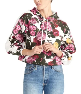 Rachel Roy Womens Floral Print Hoodie Sweatshirt