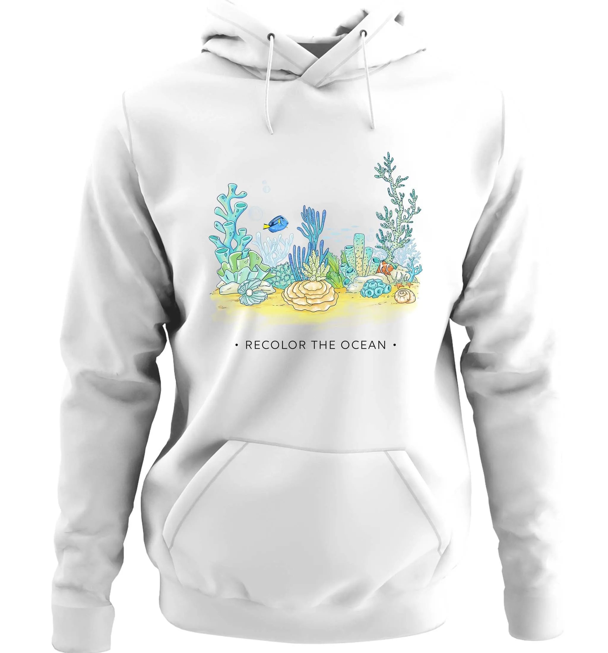 Recolor The Ocean | Vegan Hoodie