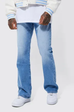 Relaxed Fit Rigid Flared Jeans | boohooMAN UK