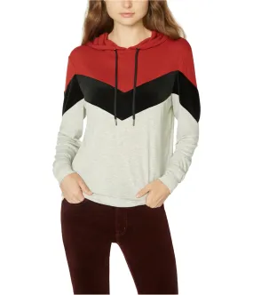 Sanctuary Clothing Womens Tri-Color Hoodie Sweatshirt