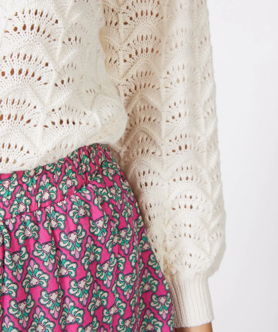 Scallop Crochet Sweater