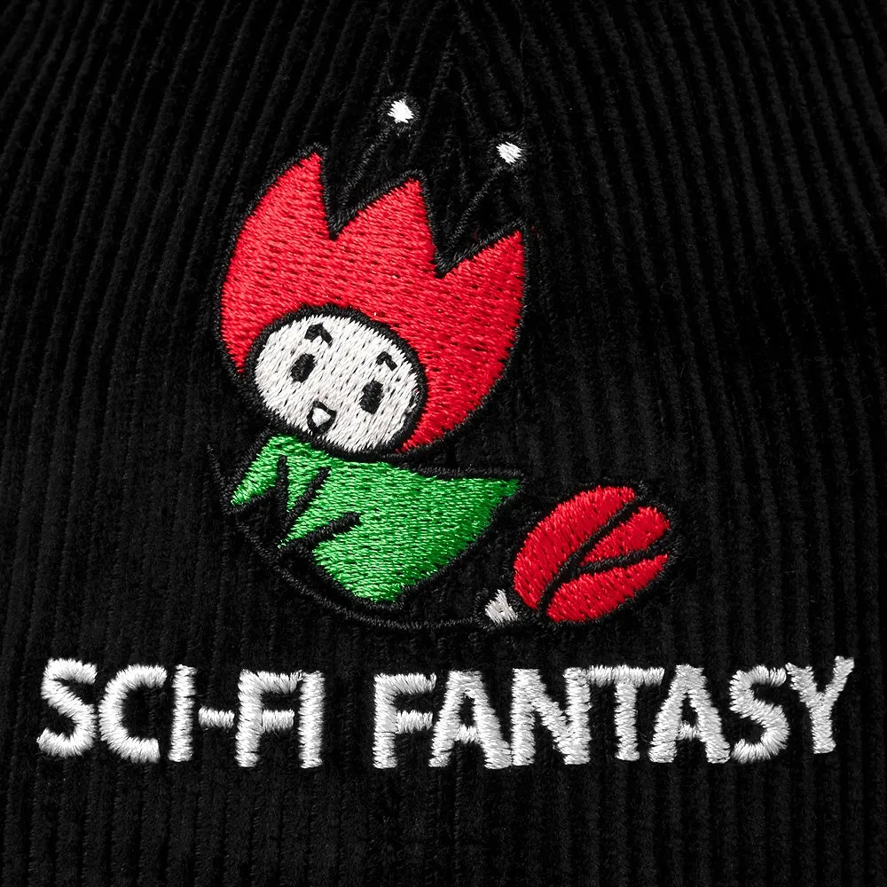 SCI-FI FANTASY FLYING ROSE HAT // BLACK