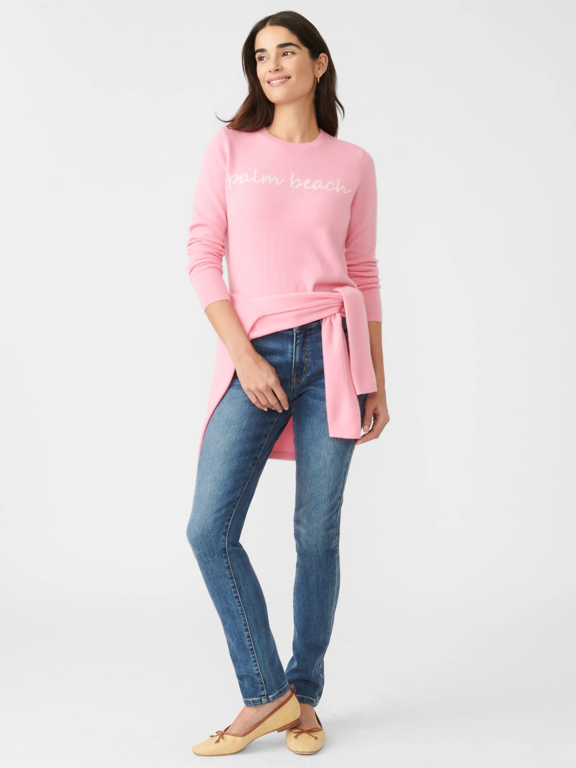 Shield Cashmere Sweater in Palm Beach