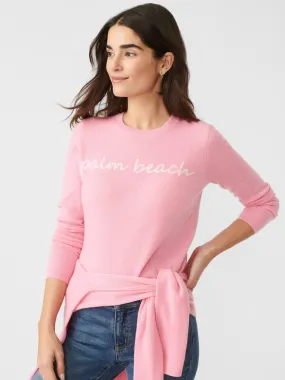 Shield Cashmere Sweater in Palm Beach