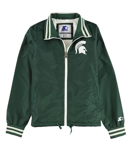 Starter Womens Michigan State University Bomber Jacket