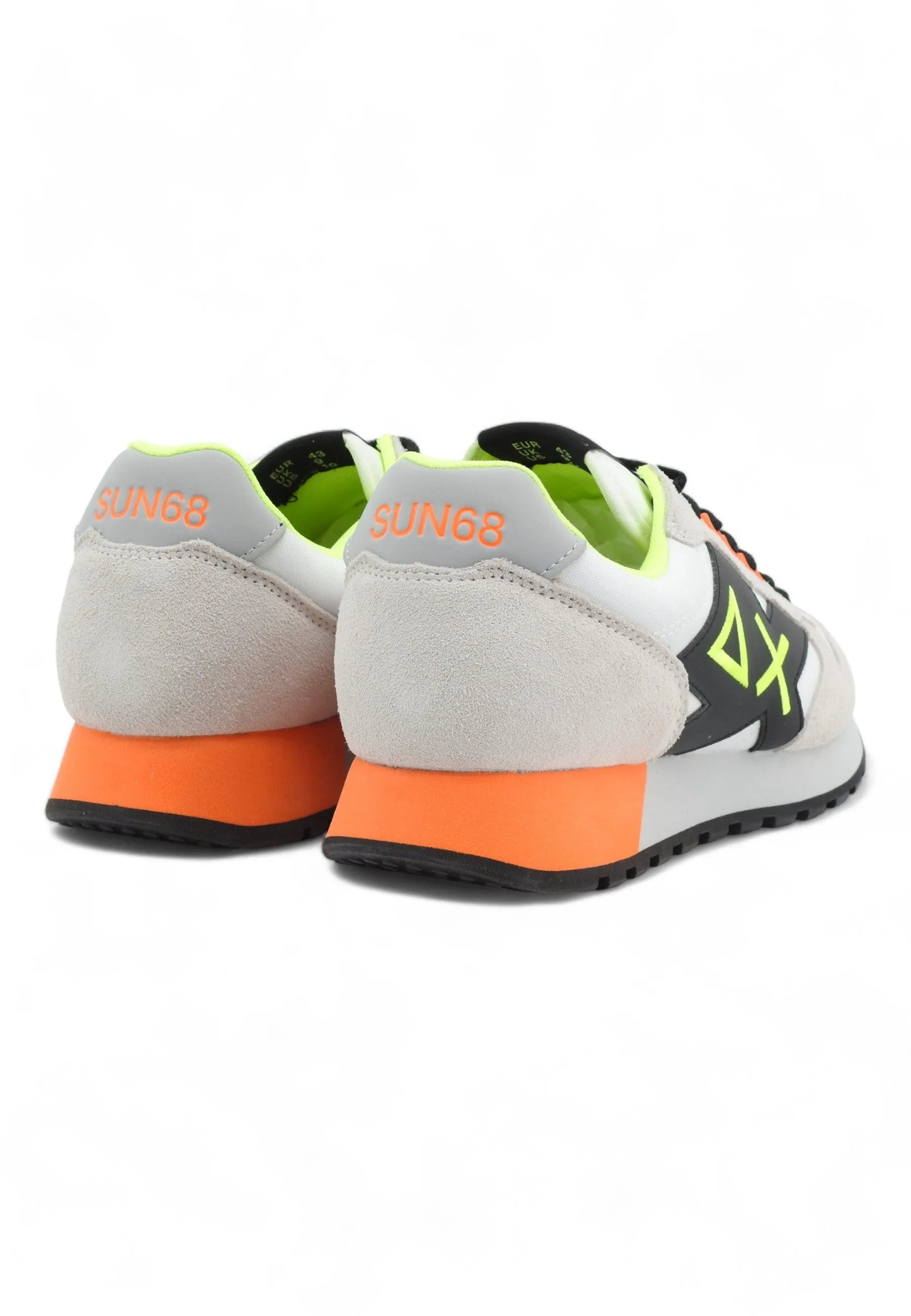 SUN68 Jaki Fluo Sneaker Uomo Bianco Z34113