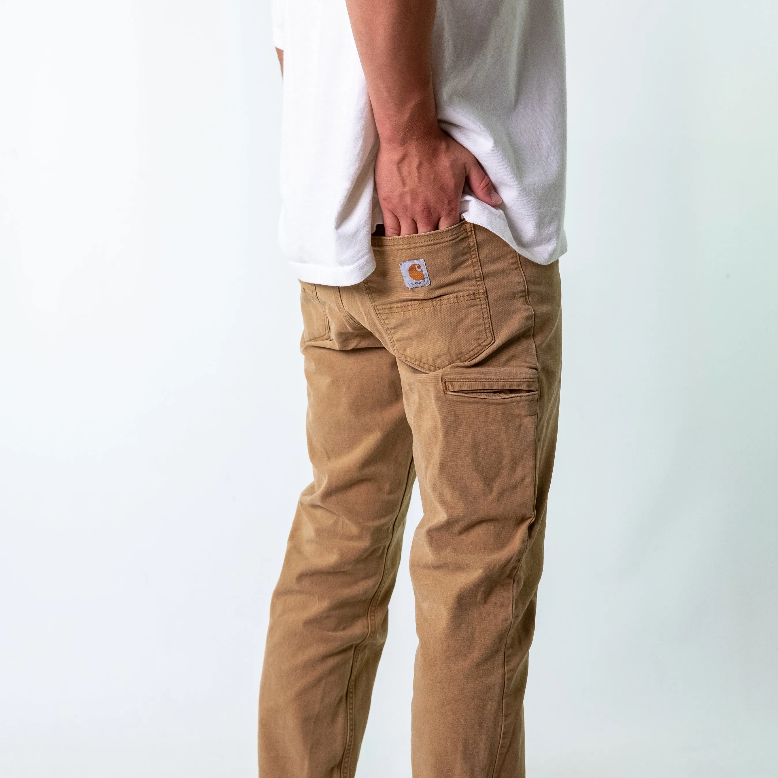 Tan y2ks Carhartt Canvas Carpenter Jeans Baggy Pants (34x34)