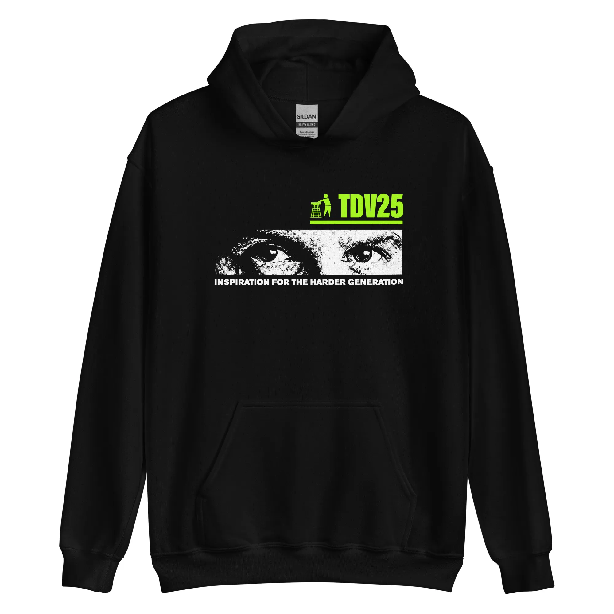 TDV25 hoodie – Green Logo