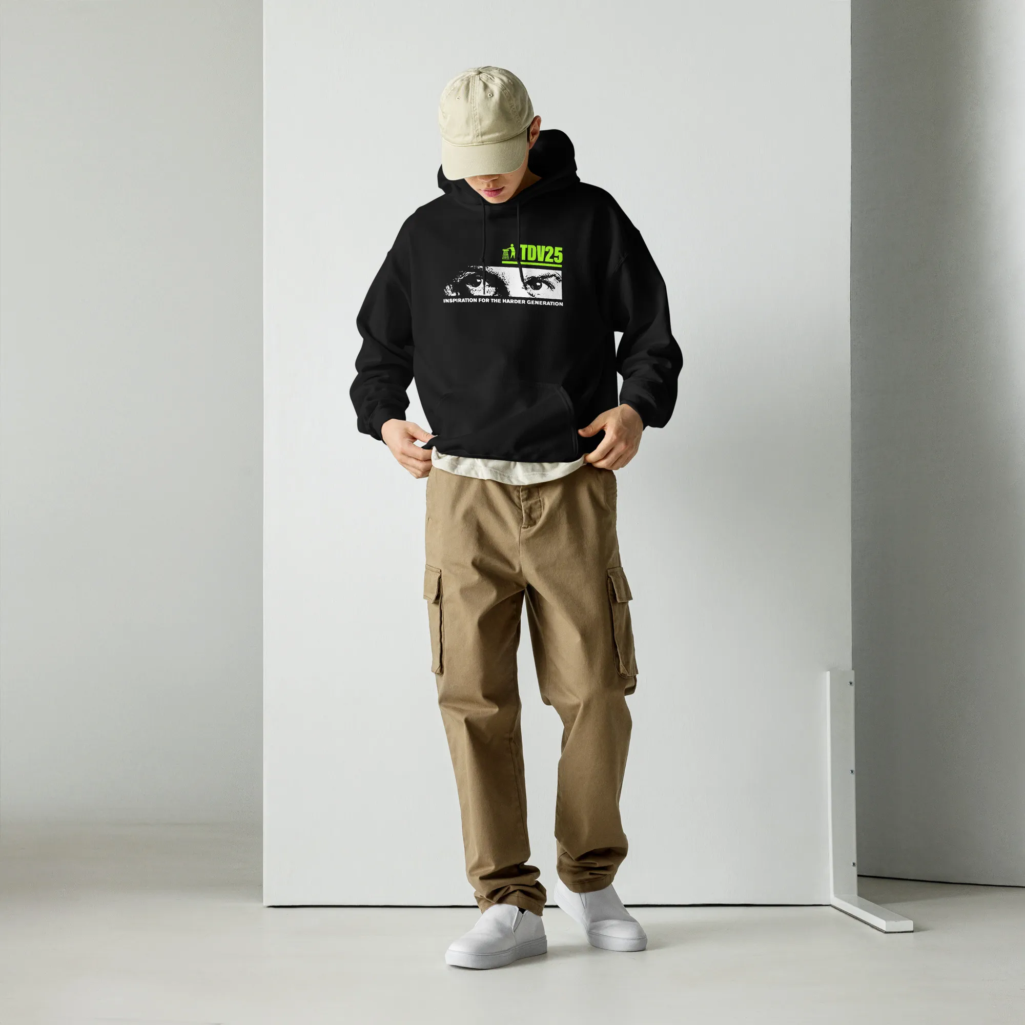 TDV25 hoodie – Green Logo