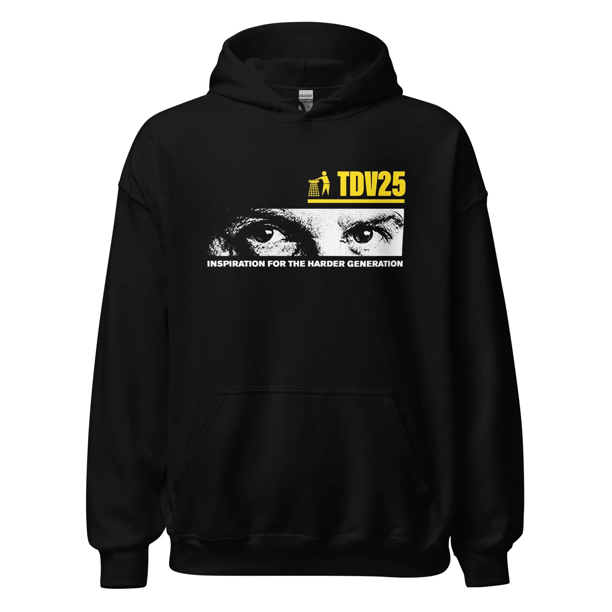 TDV25 Hoodie – Yellow Logo