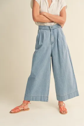 The Marcie Wide Leg Cropped Pant