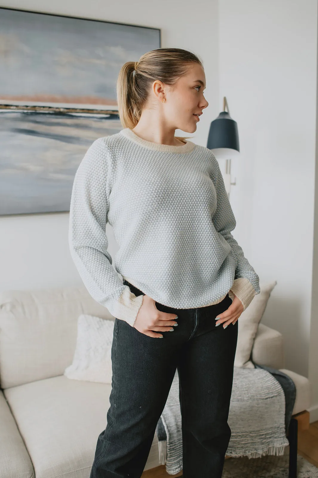 The Mirana Pullover - Placid Blue - PLUS