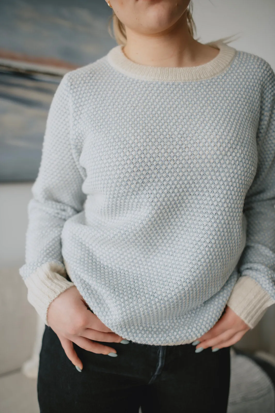 The Mirana Pullover - Placid Blue - PLUS