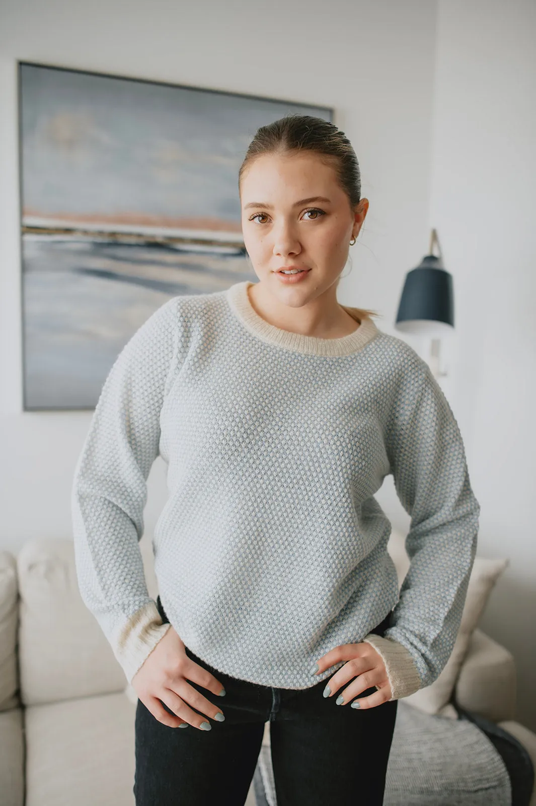 The Mirana Pullover - Placid Blue - PLUS