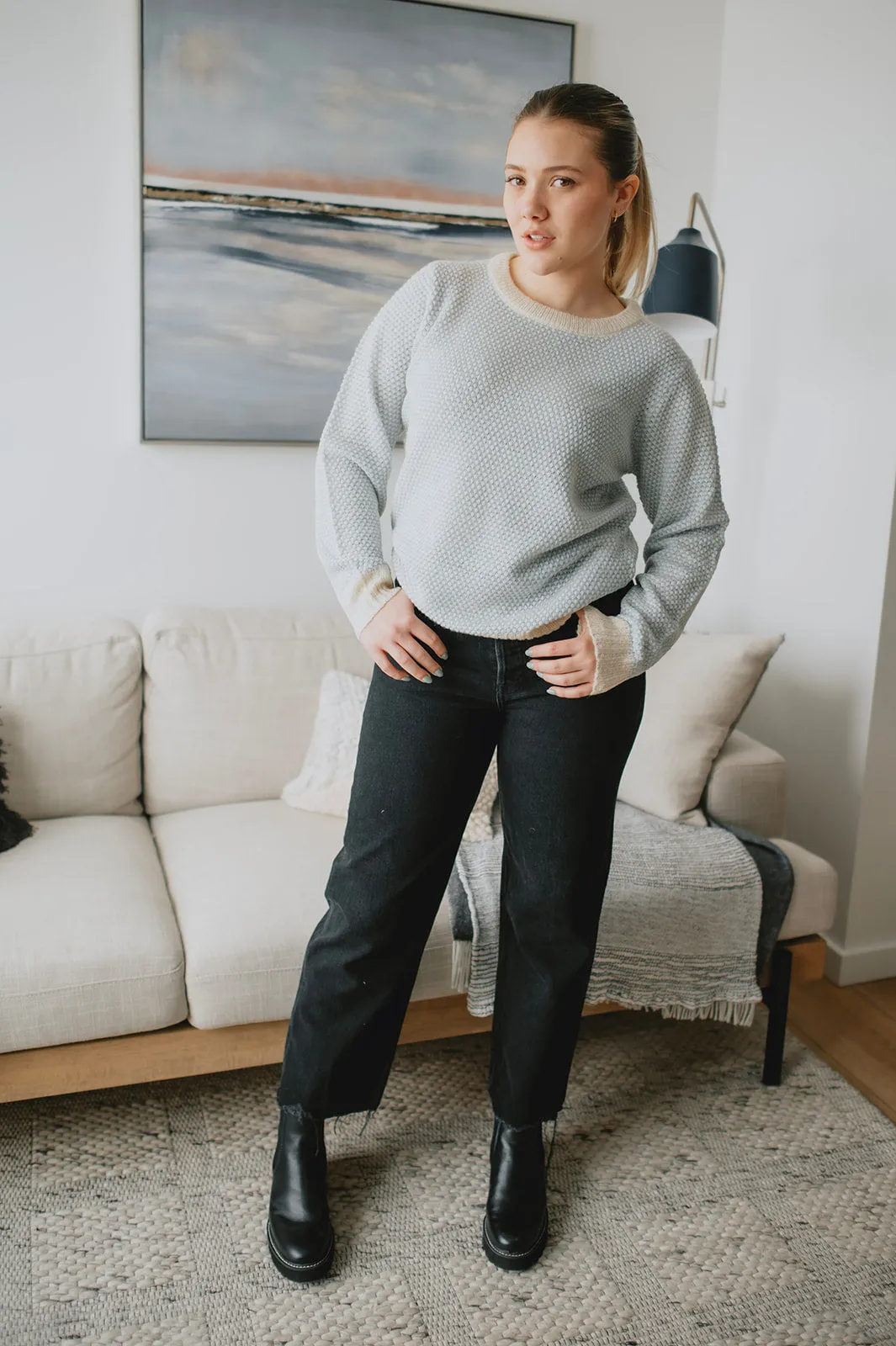 The Mirana Pullover - Placid Blue - PLUS