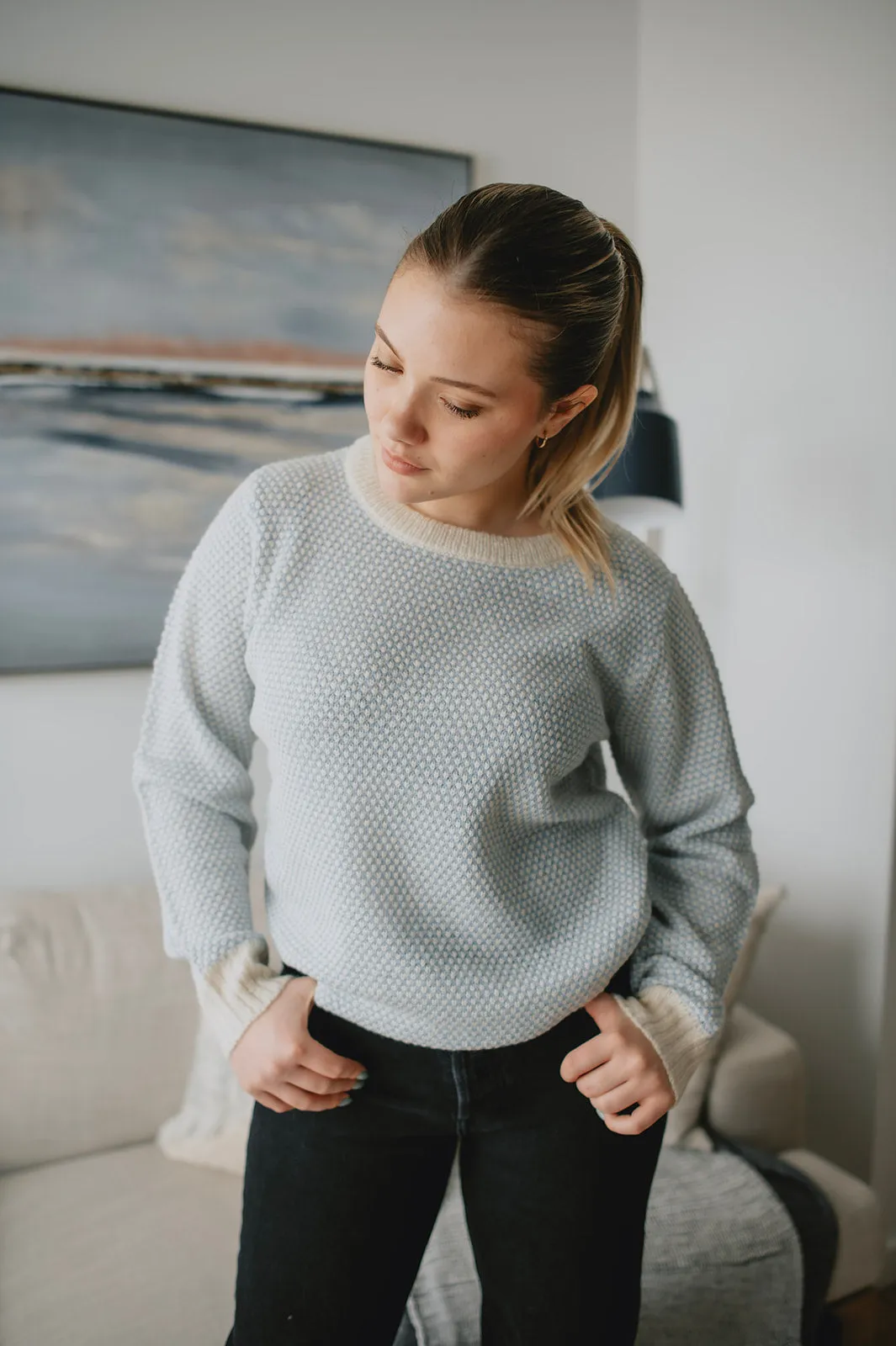 The Mirana Pullover - Placid Blue - PLUS