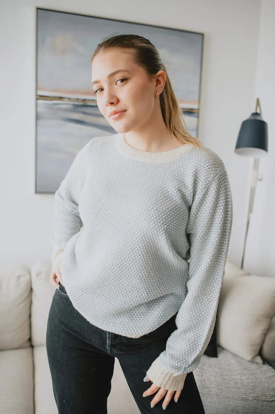 The Mirana Pullover - Placid Blue - PLUS