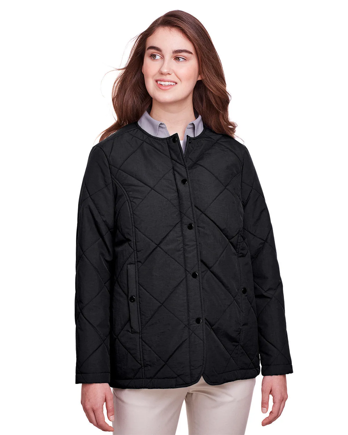 UltraClub Ladies Dawson Quilted Hacking Jacket