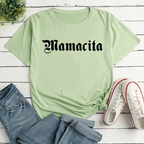 Unisex T-shirt Short Sleeve T-shirts Printing Simple Style Letter