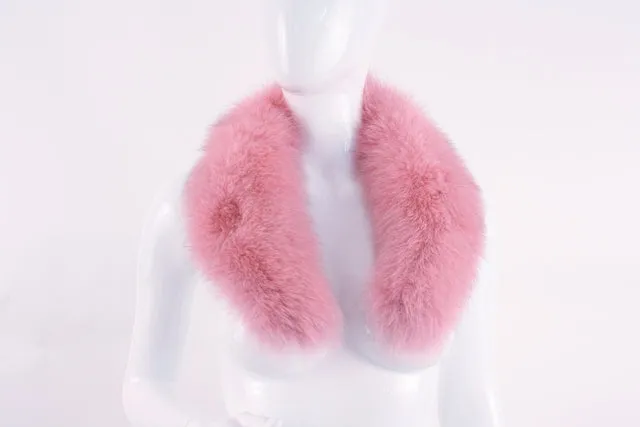 Vintage Pink Fox Fur Collar