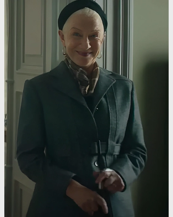 White Bird 2023 Helen Mirren Black Coat