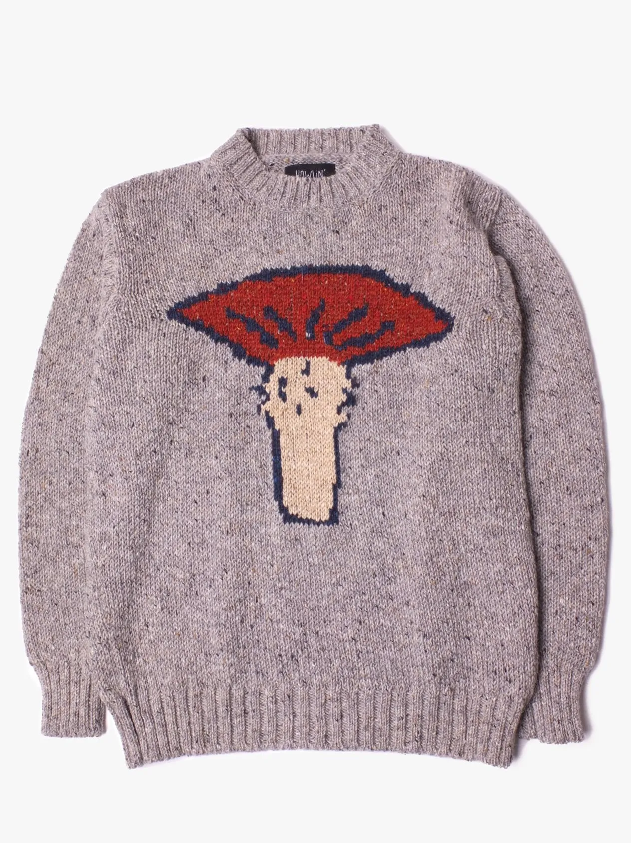 Wild Mushroom Sweater in Light Grey