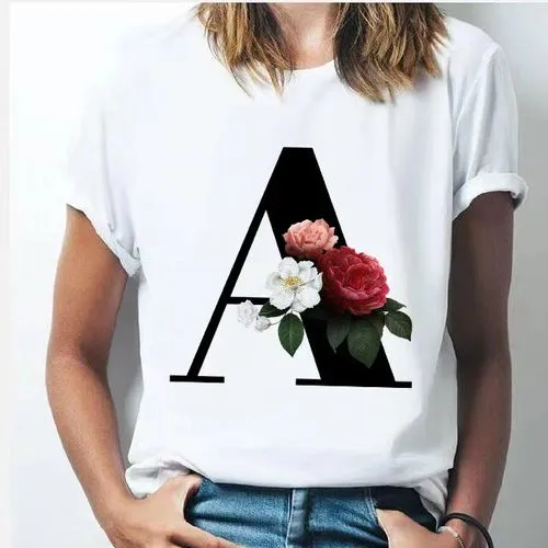 Women's T-shirt Short Sleeve T-shirts Printing Casual Classic Style Letter