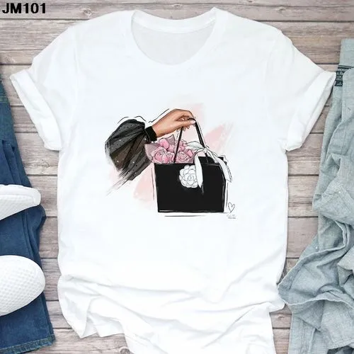 Women's T-shirt Short Sleeve T-shirts Printing Casual Printing